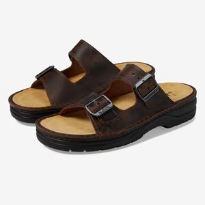 Naot Mikaela Brown Leather Sandal, Euro 41,‎ Women's Size 10, Men's Size 8